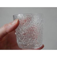 Set Von 4 Gläsern Vintage Gläser Strukturmuster von Vintegelane
