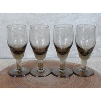 Schnapsglas-Set Mit 4 Wodkagläsern Der Mi-Serie, 1969 Design Sammlerstück Elegantes Geschirr Tarbeklaas von Vintegelane