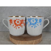 Ukraine Vintage 2Er Set Tee/Kaffeetasse, Geschirr Verbilki von Vintegelane