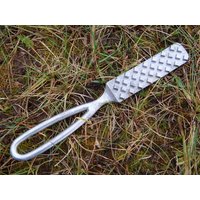 Vintage Fisch Schaber Haut Reinigung Seafood Werkzeug Aluminium Metall Küchen Utensilo von Vintegelane