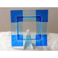 Vintage Handgemachte Dekorative Glas Tablett Geschirr 1990 von Vintegelane