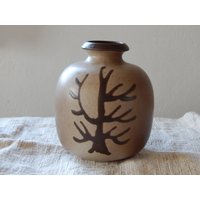Vintage Keramikvase 1960-Er Jahre Dekovase Made in Design Vase Retro von Vintegelane
