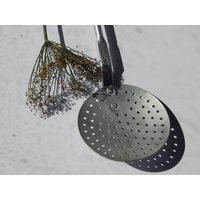 Vintage Schaumlöffel Aus Aluminium von Vintegelane