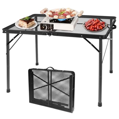 Vinteky Gartentisch klappbar Multifunktionstisch Campingtisch 90x60cm höhenverstellbarer Tragegriff Klapptisch Garten Balkon Camping Buffettisch Schwarz Vinteky Gartentisch klappbar Multifunktionstisch Campingtisch 90x60cm höhenverstellbarer Tragegriff Klapptisch Garten Balkon Camping Buffettisch Schwarz von Vinteky