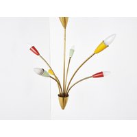 Mid Century Kronleuchter Messing, 1960Er Jahre - Vintage Aus Messing von Vintiquesmidcentury