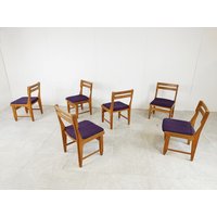 Raphael Stühle Von Guillerme Und Chambron Für Votre Maison, 6Er Set - Vintage Esszimmerstühle Antike Aus Eiche von Vintiquesmidcentury