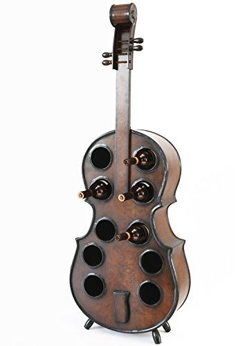 Vintiquewise Dekoratives Weinregal für 10 Flaschen, Holz, Celloform, 134 cm Vintiquewise Dekoratives Weinregal für 10 Flaschen, Holz, Celloform, 134 cm von Vintiquewise