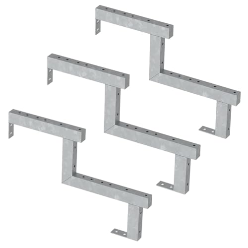 3er Set Stahl Treppenwange 2 Stufen - Option für Setzstufen-Höhe 34cm 3er Set Stahl Treppenwange 2 Stufen - Option für Setzstufen-Höhe 34cm von Vinuovo
