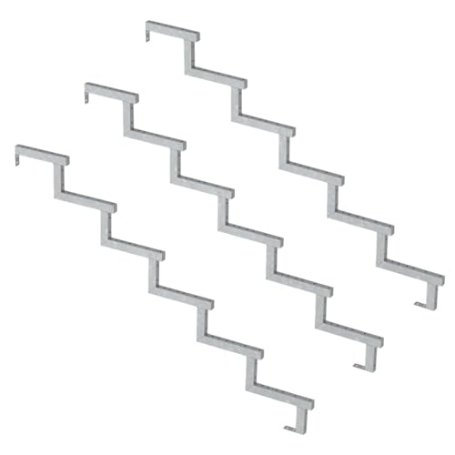 3er Set Stahl Treppenwange 6 Stufen - Option für Setzstufen-Höhe 102cm 3er Set Stahl Treppenwange 6 Stufen - Option für Setzstufen-Höhe 102cm von Vinuovo