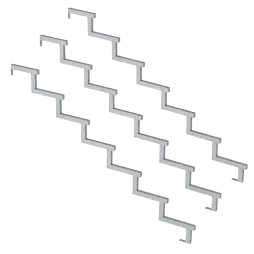 3er Set Stahl Treppenwange 7 Stufen - Option für Setzstufen-Höhe 119cm 3er Set Stahl Treppenwange 7 Stufen - Option für Setzstufen-Höhe 119cm von Vinuovo