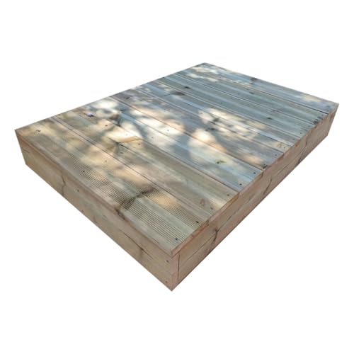 Stufenleiter aus Holz für die Erstellung Ihrer Treppe oder Gartentreppe durch Stapeln – Vinuovo – 8 Bretter B 80 cm H 17 cm von Vinuovo