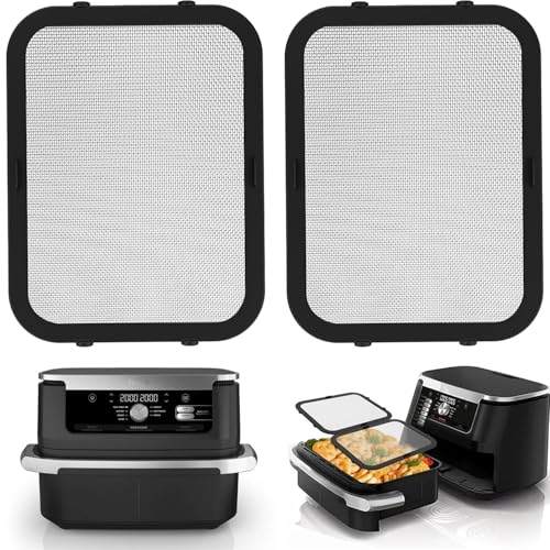 Spritzschutz für NINJA Foodi FlexDrawer AF500EU 10.4 L Airfryer Heißluftfritteuse, Double Zone, Silikon Spritzschutz für Ninja Heißluftfritteuse Zubehör, Schutz für Heizspirale und Ventilator von Vinuwu