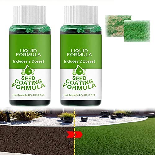 Garden Lawn Liquid Spray - Household Seeding System Liquid Spray,Hydro Mousse Liquid Lawn Growth Magic Lawn Repair Green Grass Spray,Liquid Grass Seed,Green Grass Paint for Lawn (2 Pcs) von Vinxan