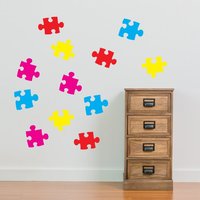 Kinder Jigsaw Wall Sticker Kindergarten Spiel Zimmer Home Kunst Dekoration Decals Abnehmbare Handgemachte Schule Schlafzimmer Neue Helle Vc-A27 von VinylConceptCompany