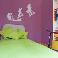 Stunt Scooter Rampe Springen Kinder Art Street Wand Aufkleber Decals A108 von VinylConceptCompany