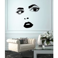 Friseur Wall Decals Schönheit Salon Aufkleber Haar Vinyl Frau Gesicht Home Decor Chu1193 von VinylDecals2U