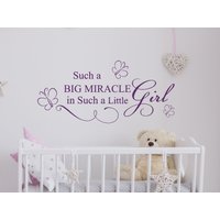 Solch Eine Große Wunder Wand Aufkleber Zitat Baby Zimmer Schmetterling Vinyl Mädchen Kinderzimmer Dekor Kunst Home Wandbilder Ms704 von VinylDecals2U