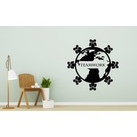 Teamwork Wand Aufkleber Bissiness Vinyl Zeichen Kunst Design Home Office Fenster Dekor Schlafzimmer Na320 von VinylDecals2U