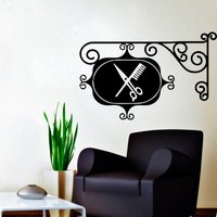 Wand Aufkleber Friseur Haar Schönheit Salon Vinyl Barber Shop Logo Singboard Home Decor Fenster Wohnheim Wohnzimmer Chu1209 von VinylDecals2U
