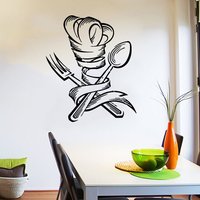 Wand Aufkleber Latware Chef Vinyl Inneneinrichtungen Innenarchitektur Küche Cafe Restaurant Ms498 von VinylDecals2U