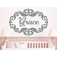 Wand Aufkleber Namen Personalisiert Custom Decals Vinyl Home Dekor Rahmen Kunst Wandbild Kinderzimmer Mädchen Schlafzimmer Op40 von VinylDecals2U
