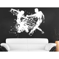 Wand-Aufkleber Tanzen Tänzerin Mädchen Mann Aufkleber Vinyl Schlafzimmer Home Decor Art Mutal Zimmer Dekor Gymnasium Tanz Studio Ms595 von VinylDecals2U