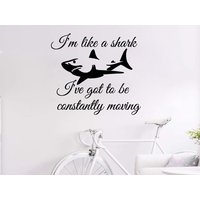 Wand Aufkleber Zitat Im Like A Hai Vinyl Tier Dekor Kinderzimmer Kunst Home Decor Wandbild Familie Schlafzimmer Ms58 von VinylDecals2U