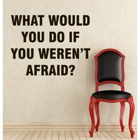 Wandaufkleber Spruch What Would You Do If Aufkleber Vinyl Schlafzimmer Interior Design Home Living Decor Art Murals Eg43 von VinylDecals2U