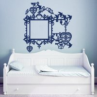 Wandtattoa Fotorahmen Herz Vögel Schmetterlinge Aufkleber Vinyl Sticker Kunst Home Nursery Schlafzimmer Interior Design Wandbilder Ms476 von VinylDecals2U