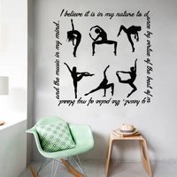 Zitat Wand-Aufkleber Ich Glaube, Es Ist in Meiner Natur Tanz Aufkleber Vinyl Studio Kindergarten Kinder Mädchen Zimmer Kunst Home Decor Ms65 von VinylDecals2U