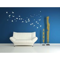 Vogelschwarm, Vogel Wand Aufkleber, Polterabend, Party Dekoration, Vogelschwarm Vinyl Wohnkultur, Büro Kunstwerk, Fliegen Design von VinylWallAdornments