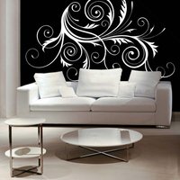 Ecke Wandtattoo, Hochzeit Dekoration, Flourish Design, Akanthus Blätter, Swirl Rolle, Dekoratives Geschenk, Vinyl Aufkleber, Kunst, Zuhause von VinylWallLettering