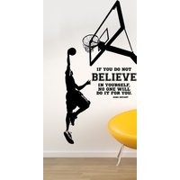 Kobe Bryant Wandtattoo, Basketball Sport, Raumdekor, Inspirationszitat Zeichen, Hauskunst, Party Dekoration, Geburtstagsgeschenk Design, Kunstwerk von VinylWallLettering