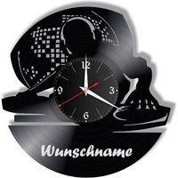 Dj Schallplattenuhr Mit Wunschnamen Individuell, Geschenk, Wohnzimmer, Geburtstag, Made in Germany Dj Schallplattenuhr Mit Wunschnamen Individuell, Geschenk, Wohnzimmer, Geburtstag, Made in Germany von VinylclockFranken