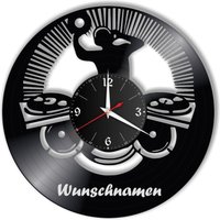 Dj Schallplattenuhr Vinyl Retro Wanduhr Mit Wunschnamen Individuell, Geschenk, Wohnzimmer, Geburtstag, Made in Germany Dj Schallplattenuhr Vinyl Retro Wanduhr Mit Wunschnamen Individuell, Geschenk, Wohnzimmer, Geburtstag, Made in Germany von VinylclockFranken