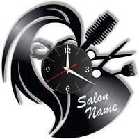 Friseur Schallplattenuhr Vinyl Retro Wanduhr Mit Wunschnamen Individuell, Geschenk, Wohnzimmer, Geburtstag, Made in Germany Friseur Schallplattenuhr Vinyl Retro Wanduhr Mit Wunschnamen Individuell, Geschenk, Wohnzimmer, Geburtstag, Made in Germany von VinylclockFranken