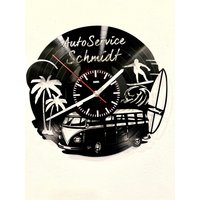 Made in Franken - Oldtimer Schallplattenuhr Mit Wunschtext Individuell, Geschenk, Wohnzimmer, Geburtstag, Germany Made in Franken - Oldtimer Schallplattenuhr Mit Wunschtext Individuell, Geschenk, Wohnzimmer, Geburtstag, Germany von VinylclockFranken