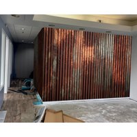 Wandbild Aus Metall, Alte Patina-struktur, Aufkleber, Metalltapete Zum Abziehen Und Aufkleben Für Wohnzimmer, Personalisierbar, Braun, Rostiges von BestWallMuralStore