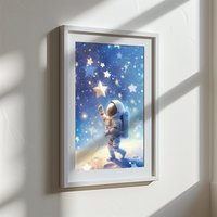 Astronaut Kinderposter Inspirierend Poster Weltraum Bunt Bild Astro Farbig Wandbild Personalisiert Fantasie Kinderbild Individuell Druck Astronaut Kinderposter Inspirierend Poster Weltraum Bunt Bild Astro Farbig Wandbild Personalisiert Fantasie Kinderbild Individuell Druck von VioMioDesign
