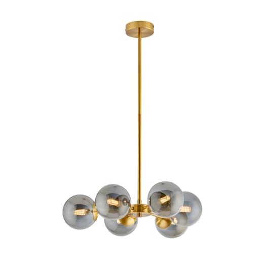 Viokef Hängeleuchte Fiore Hängelampe Deckenlampe Lampe Leuchte Gold Sechsflammig B-Ware von Viokef