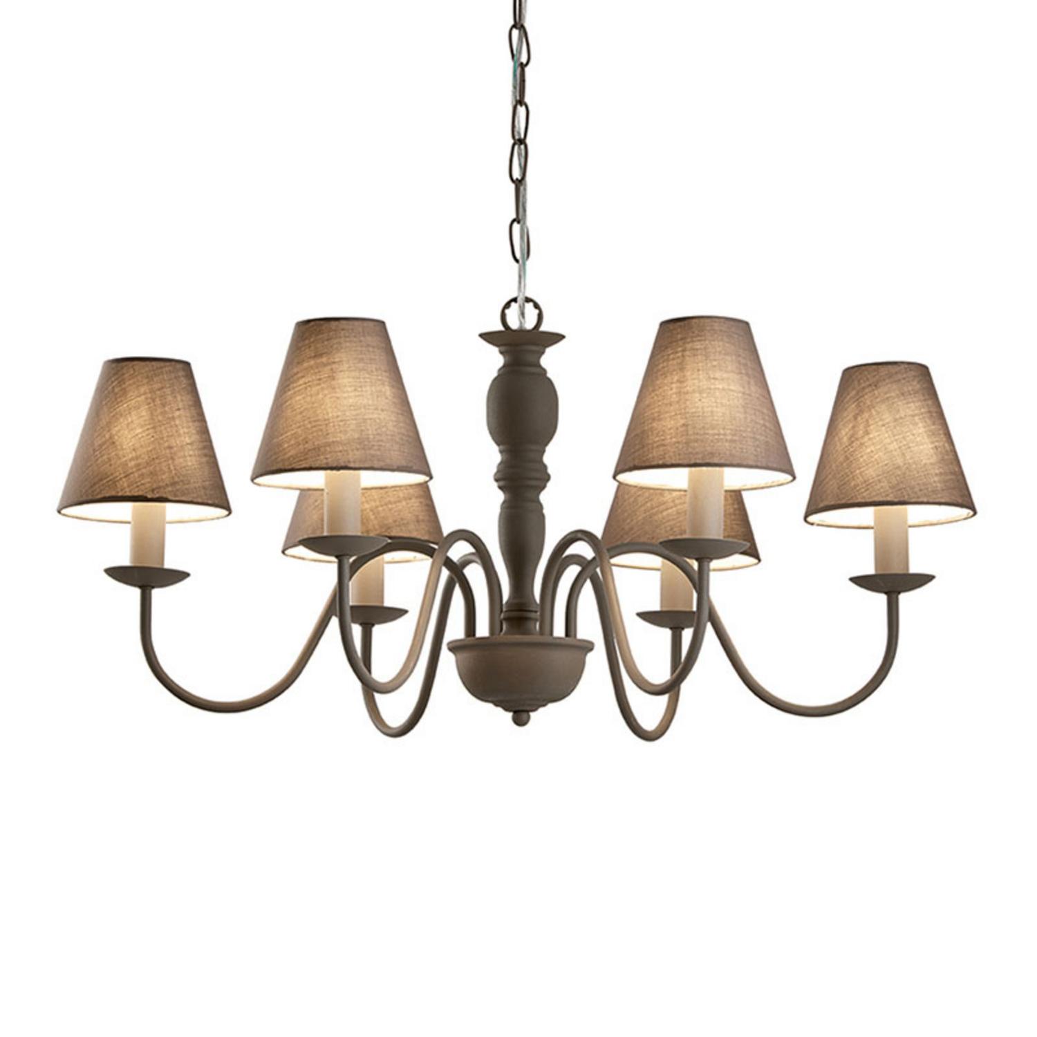 Viokef Kronleuchter Fatima Deckenlampe Hängelampe Lampe Grau Sechsflammig E14 B-Ware Viokef Kronleuchter Fatima Deckenlampe Hängelampe Lampe Grau Sechsflammig E14 B-Ware von Viokef