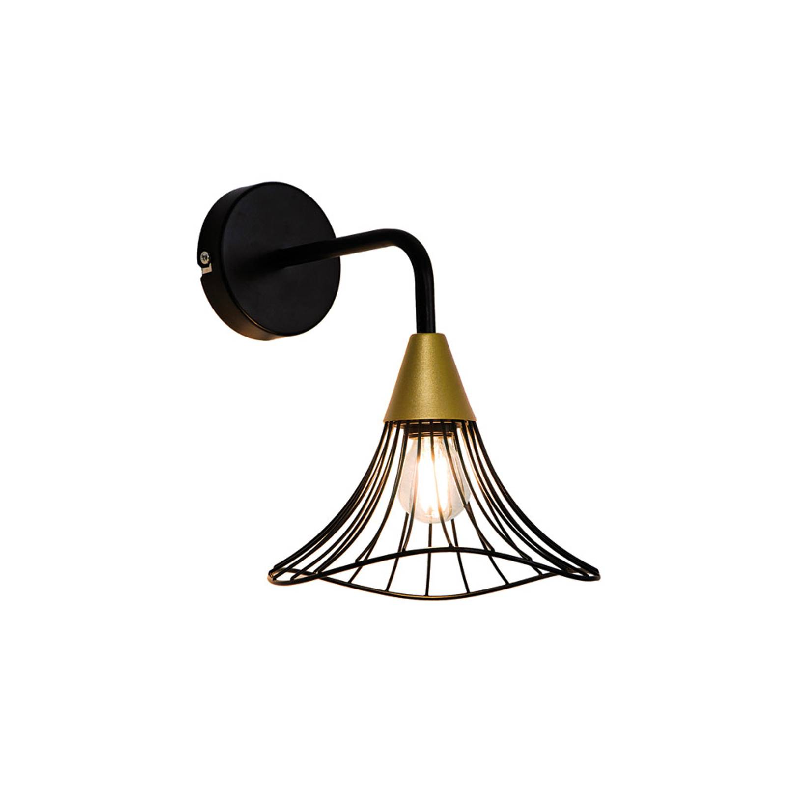 Wandlampe Tina mit Käfigschirm von Viokef