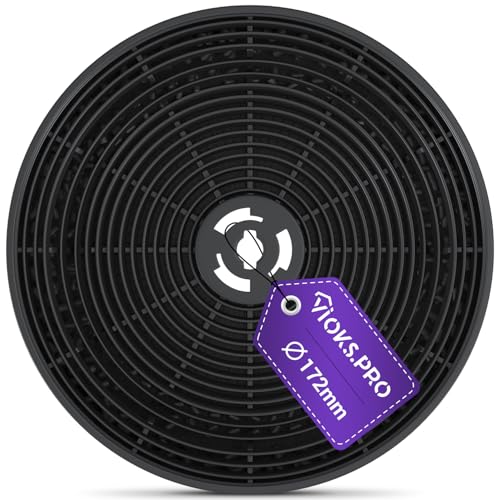 Viоks.pro Kohlefilter Dunstabzugshaube Ersatz für AKPO 90 Abzugshaube Filter Aktivkohle - Rund Filter für Dunstabzugshaube WK-4 Dandys Rustica WK-5 WK-7 WK-Light & Aktivkohlefilter Dunstabzugshaube von Vioks.pro