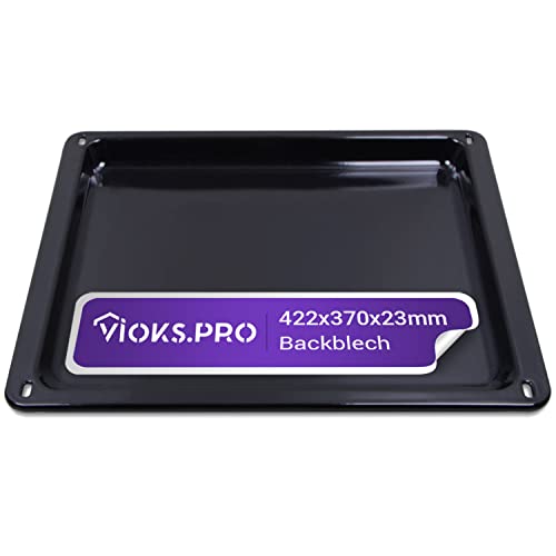 Vioks.pro Backblech 42x37 cm/Backblech Standardgröße Ersatz für Zanussi AEG Backblech Klein 353193923/3 Fettpfanne Backofen Blech - Backblech Universal für Ofen & Backofenzubehör & Herdzubehör von Vioks.pro