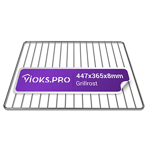 Vioks.pro Backofen Grillrost Edelstahl 447x365mm Ersatz für Hotpoint C00081578 - Rost Backofen Gitterrost & Rost Ofen Gitter für Backofen Ariston von Vioks.pro