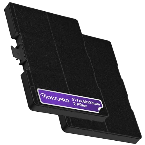 Vioks.pro Set 2x Aktivkohlefilter Dunstabzugshaube 317 x 240 x 23 mm Ersatz für Bosch Filter 11026771 00705432 DHZ5346 LZ53451 Z5102X1 & Kohlefilter Dunstabzugshaube Neff Bosch Constructa Viva von Vioks.pro