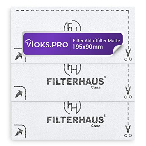 Vioks.pro Set 3x Staubsauger Filter 195х90 Ersatz für Мiele Filter 3944711 - Filter passed für Мiele Staubsauger S8340 & Staubsauger Zubehör von Vioks.pro