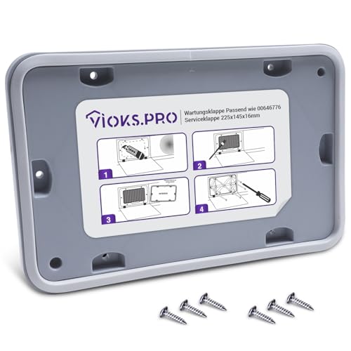 Vioks.pro Wartungsklappe Ersatz für Bosch 00646776, Serviceklappe Bosch Wärmepumpentrockner Siemens Trockner Wartungsklappe Bosch Trockner Serie 6 von Vioks.pro