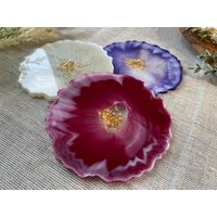 Untersetzer Hochzeit Wedding Verlobung Gastgeschenk Taufe Brautparty Resin Coasters Geschenk Jubiläum Tischkarte Muttertag Dekoration Party von ViolartDE