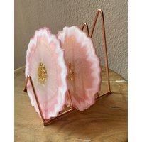 Untersetzer Set Aus Epoxidharz | 5 Stück - Mit Halter Resinart Resin Coasters Untersetzer Set Aus Epoxidharz | 5 Stück - Mit Halter Resinart Resin Coasters von ViolartDE